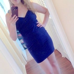 Final price! Victoria’s Secret Bra Top Navy Bodycon Dress. M. Spring dress.